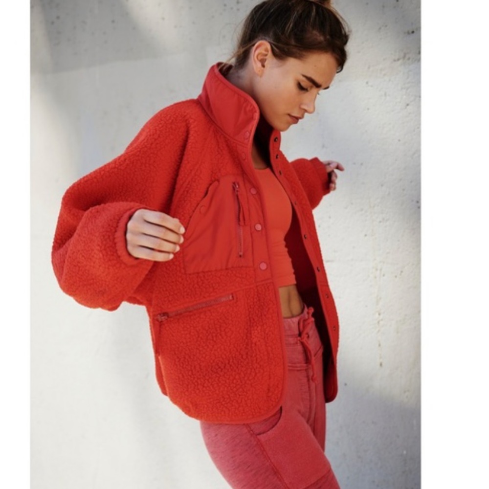 Free People Hit The Slopes Fleece Jacket